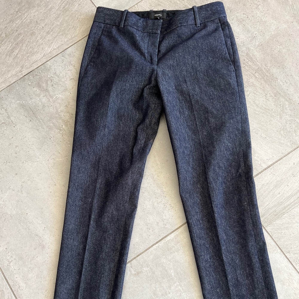 Authentic THEORY Straight Leg Tailored Trouser Jean